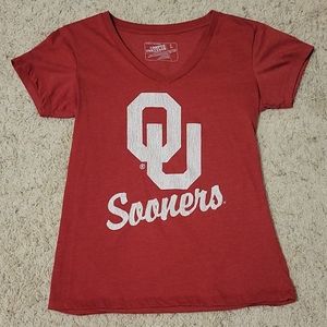 Large Campus Heritage OU Sooners V-neck